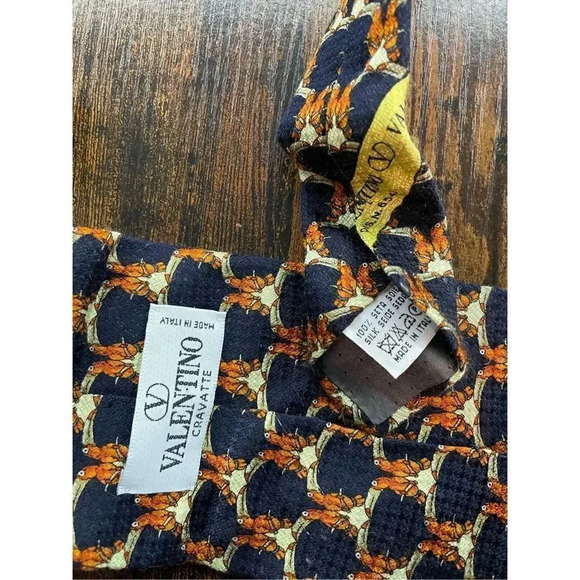 valentino cravatte tucan print neck tie silk - Picture 1 of 7